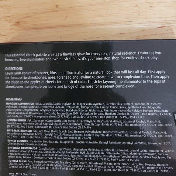 Lune+Aster Bronzer & Cheek Palette Horizon Blush, Bronzer, Illuminator New - Picture 4 of 4